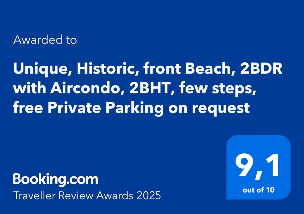 Marina Apartment, Unique, Authentic, Beachfront, 2 Aircondo Bdr , 2Bht, Easy To Train Or From Private Parking فيرناتْسا المظهر الخارجي الصورة